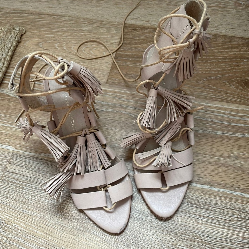 High Heels With Strings Detail - image 3